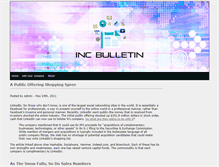 Tablet Screenshot of incbulletin.com
